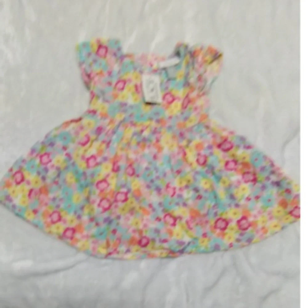 The Children's‎ Place Floral Dress Summer Casual Outfit Toddler Girl 6-9M - Picture 3 of 10